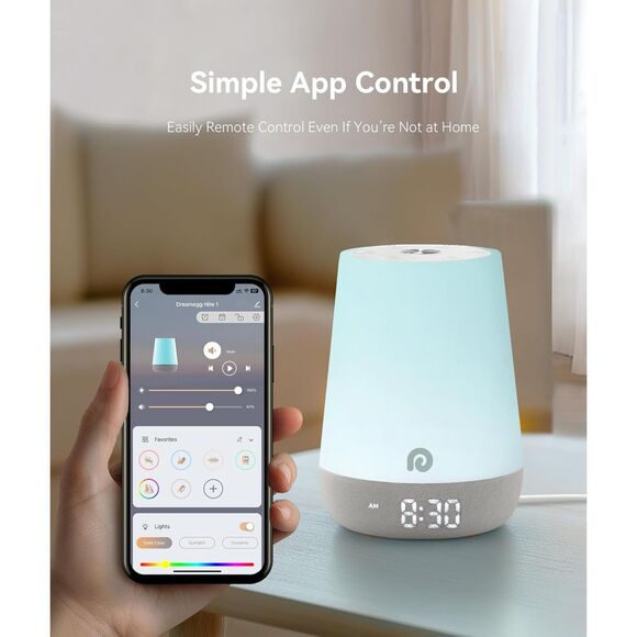 Dreamegg Baby White Noise Sound Machine with Night Light and OK to Wake - Picture 6 of 7